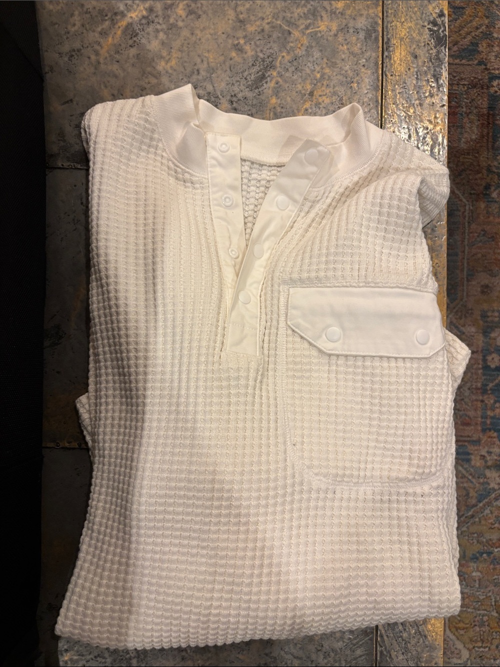 Standard Issue Men’s Waffle Henley Top